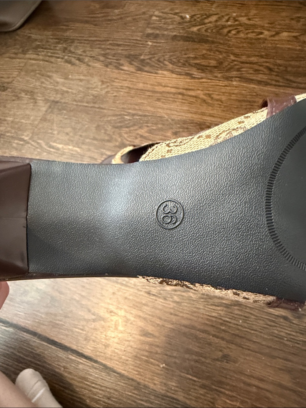 Brown Slide Sandals - Picture 5 of 7